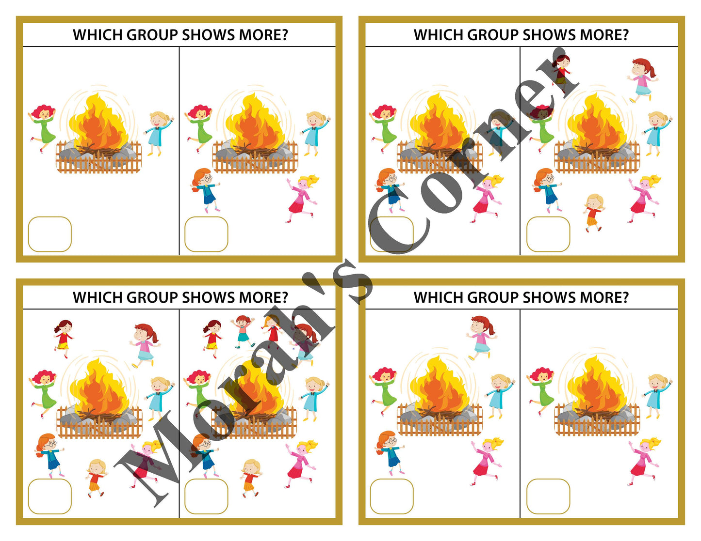 Bonfire- Which group shows more?