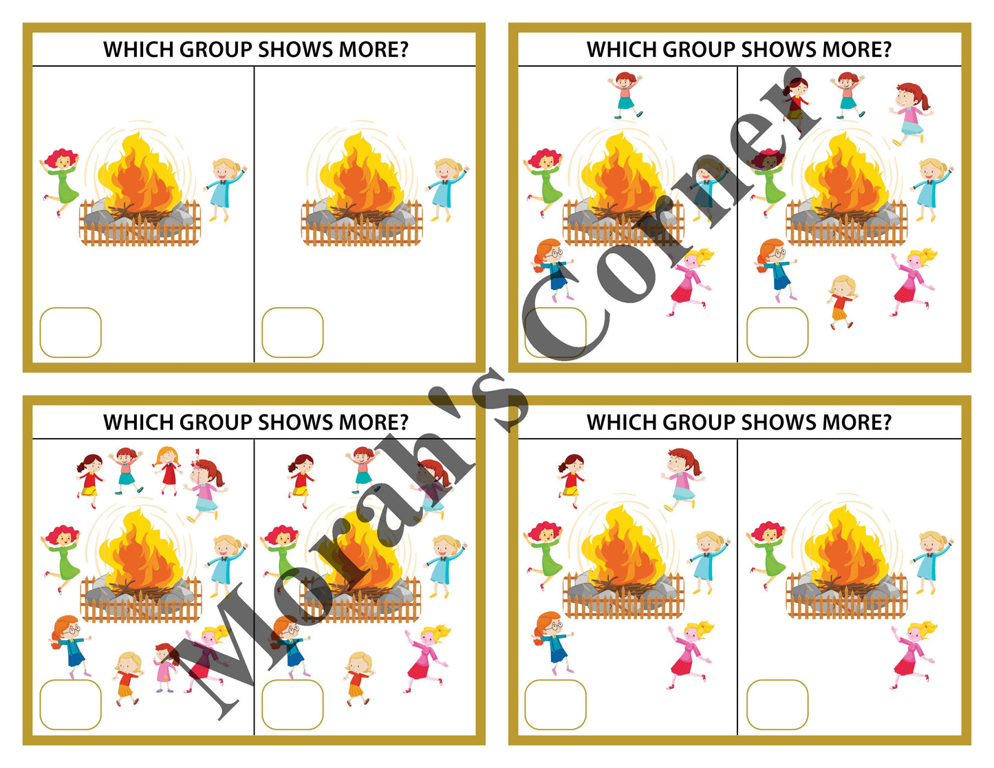 Bonfire- Which group shows more?