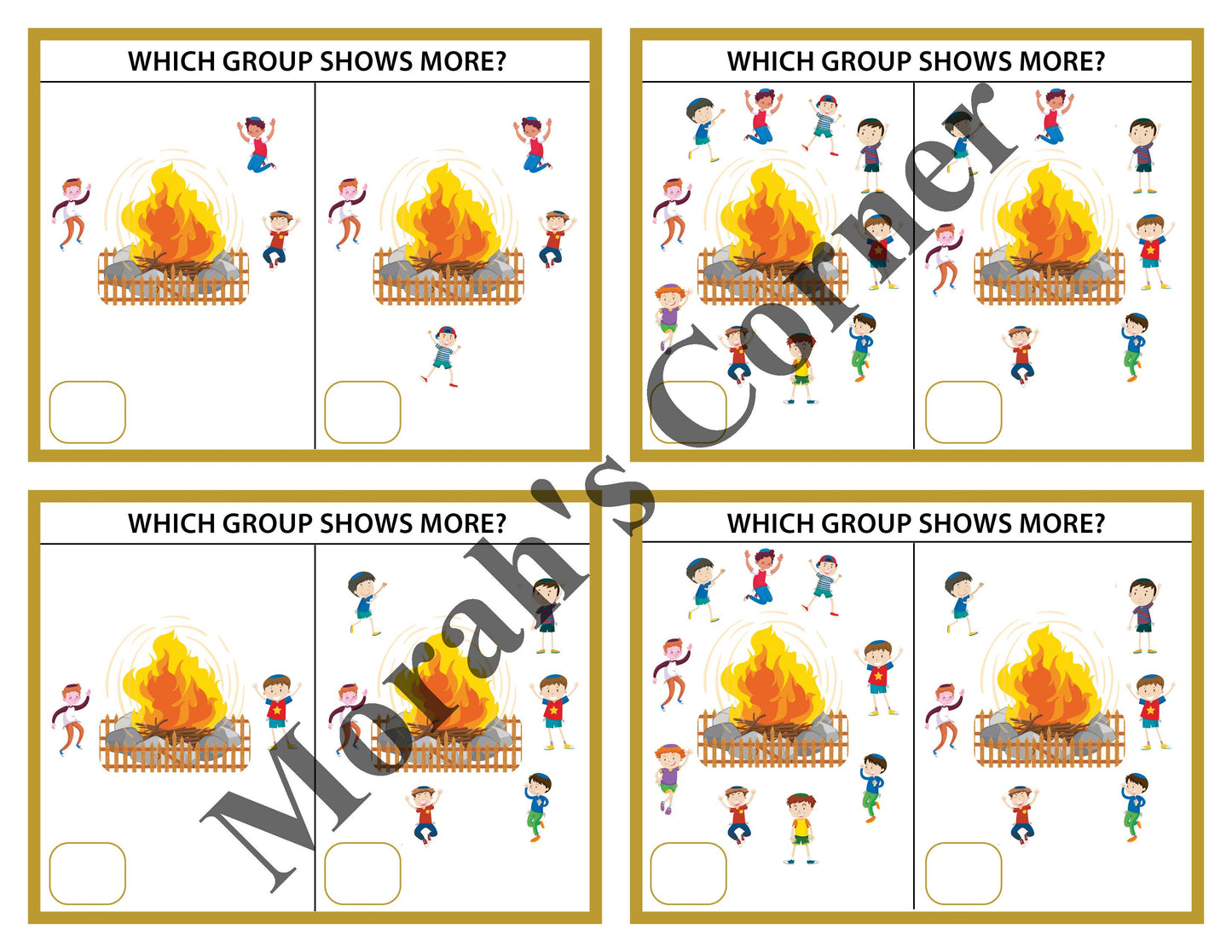 Bonfire- Which group shows more?